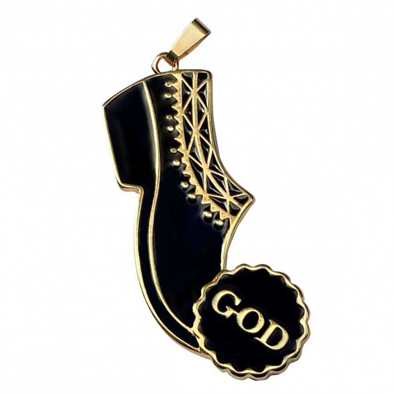 Tsarouchi GOD in black color with cord