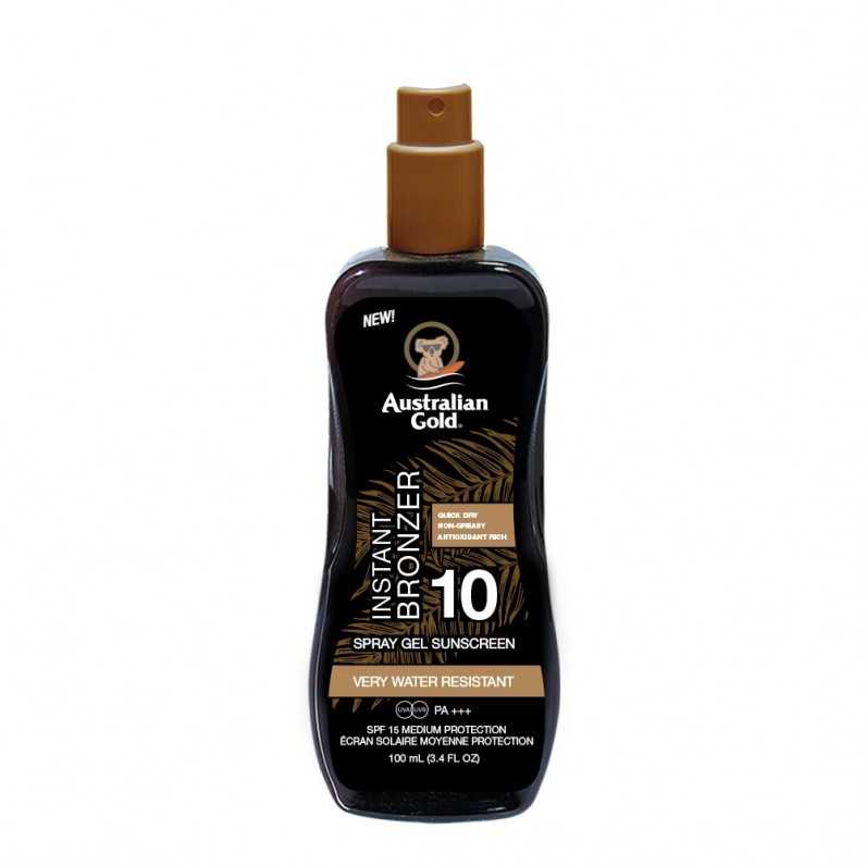 Αντηλιακό spray gel με bronzers, με...
