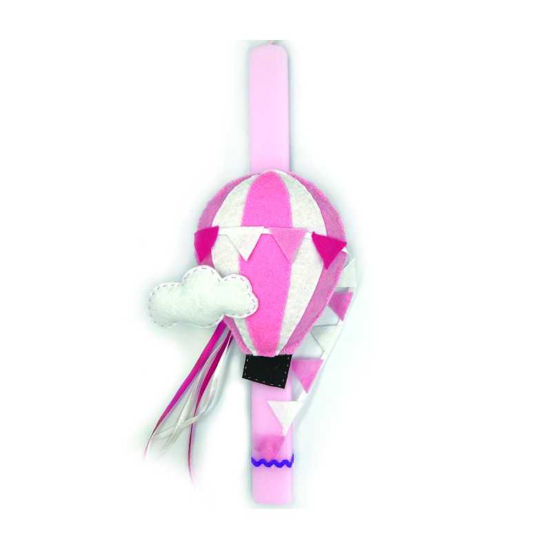 KIDS EASTER CANDLE PINK AIR BALLOON