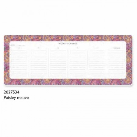 Weekly Planner - Paisley Mauve 2