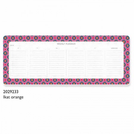 Weekly Planner - Ikat Orange 2