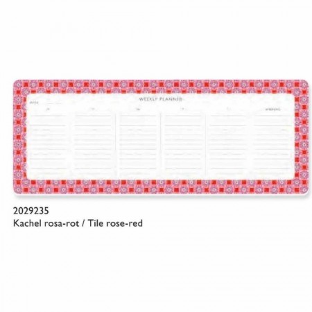 Weekly Planner - Tile Rose-Red 2