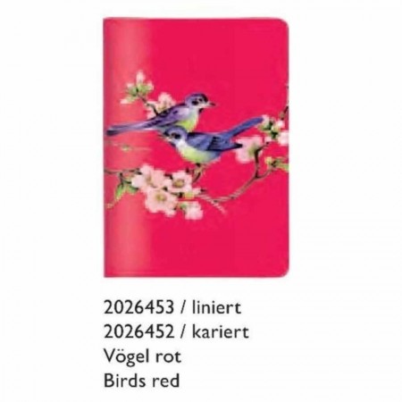 Tετράδιο Α6 - Birds Red 2