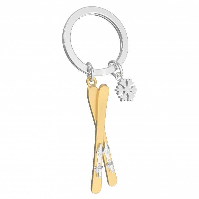 MTM SKI WITH SNOWFLAKE CHARM KEY...