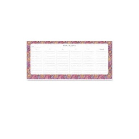 Weekly Planner - Paisley Mauve