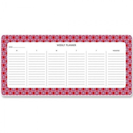 Weekly Planner - Tile Rose-Red