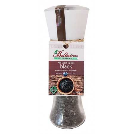 Κεραμικός μύλος μαύρο αλάτι (190 gr)