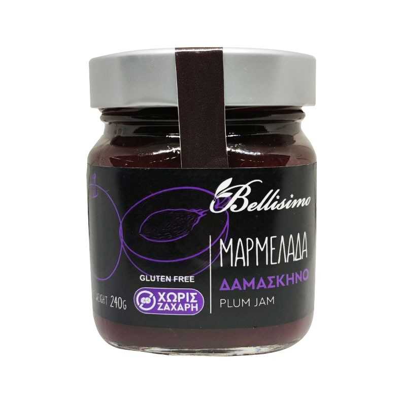 Μαρμελάδα Χωρίς Ζάχαρη Δαμάσκηνο (240gr)