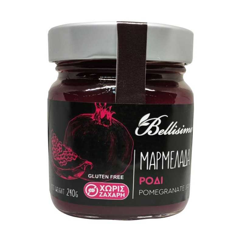 Μαρμελάδα Χωρίς Ζάχαρη Ρόδι (240gr)