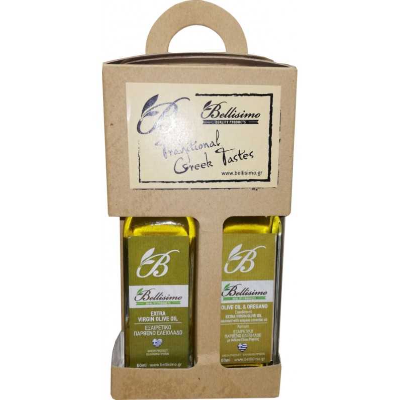 Συσκευασία Δώρου Ελαιόλαδο (100ml) και Extra Παρθένο Ελαιόλαδο (100ml)