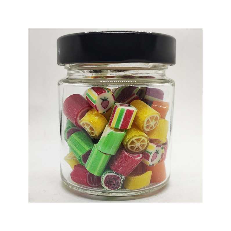 Χειροποίητες καραμέλες, βάζο, fruit mix, χωρίς λακτόζη, χωρίς γλουτένη (110γρ)
