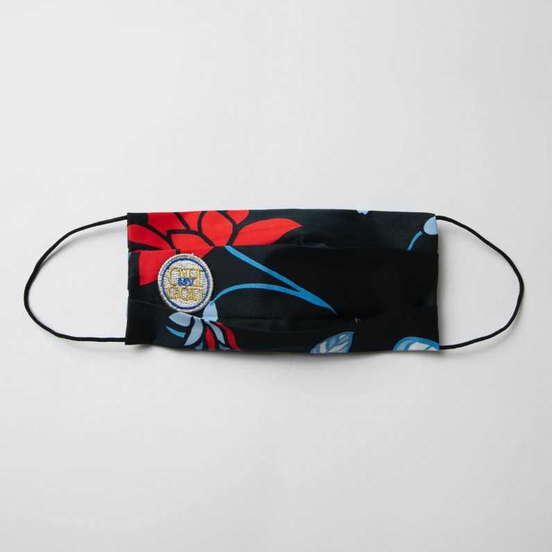 Cotton face mask with pleats C-109
