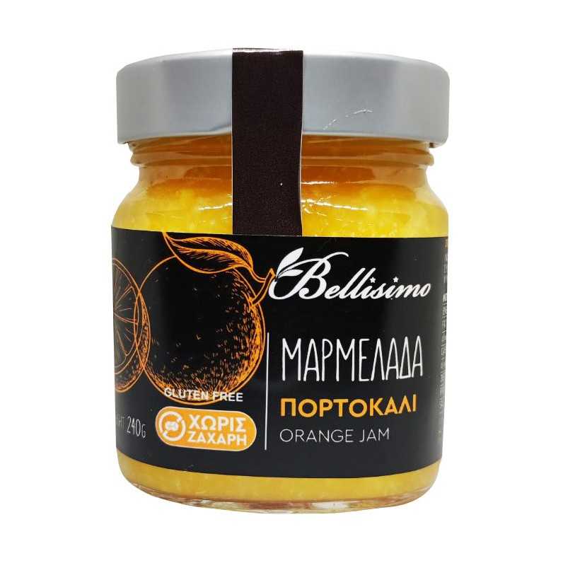 Μαρμελάδα Χωρίς Ζάχαρη Πορτοκάλι (240gr)