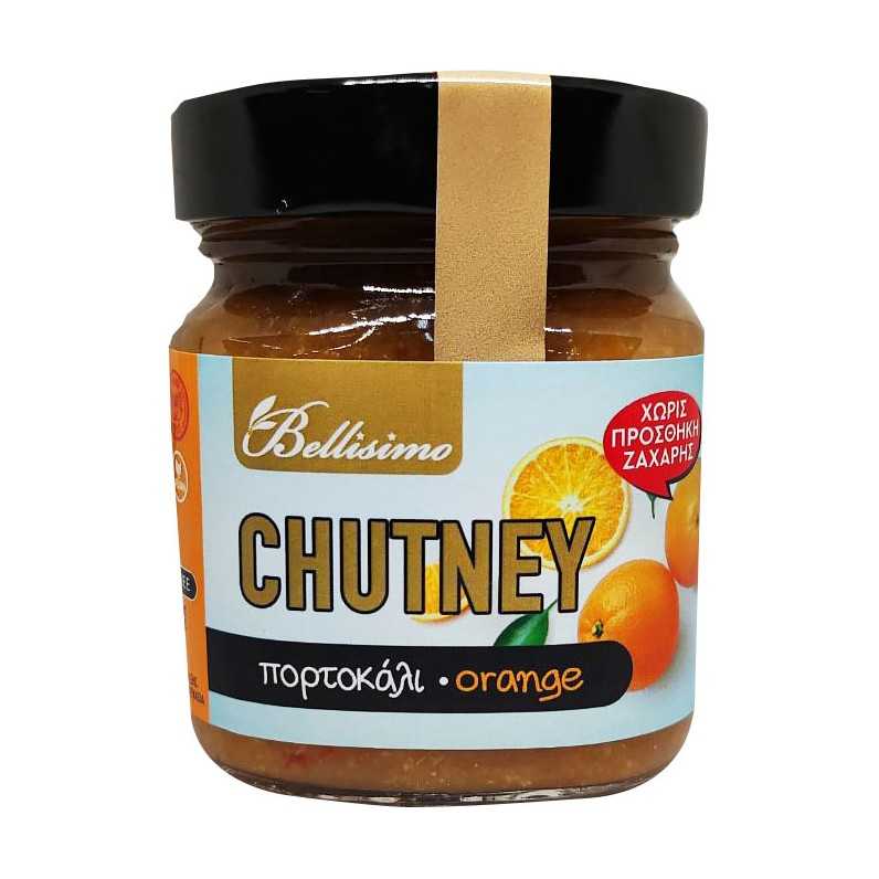 Chutney Πορτοκάλι  ΧΩΡΙΣ Ζάχαρη (225gr)