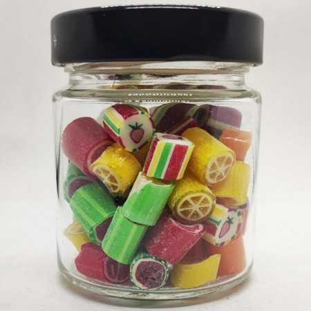 Χειροποίητες καραμέλες, βάζο, fruit mix, χωρίς λακτόζη, χωρίς γλουτένη (110γρ)